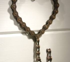 heart shaped bike chain hook, repurposing upcycling