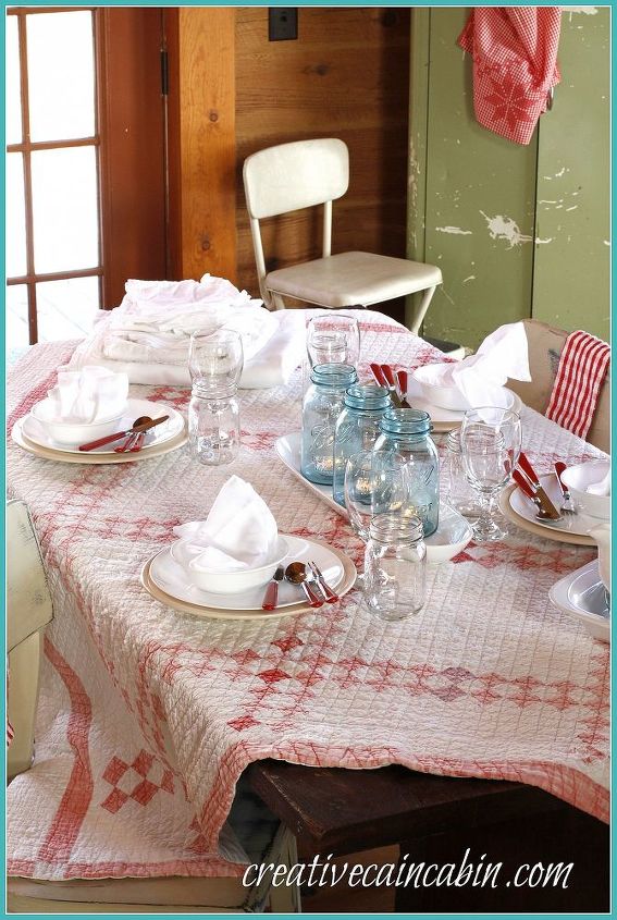 farmhouse valentine s table, seasonal holiday d cor, valentines day ideas
