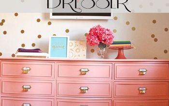 Coral Painted Dresser