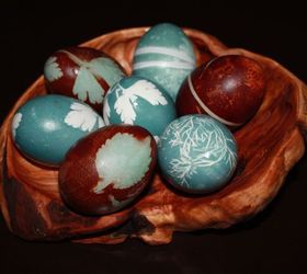 how to dye eggs and give them beautiful relief patterns with herbs, crafts, diy, easter decorations, seasonal holiday decor, I love how they turned out