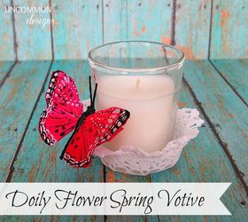 how to create an adorable spring flower votive, crafts, flowers, Create these little flower votives perfect for you tablescape