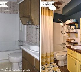 small bathroom makeover, bathroom ideas, home decor, small bathroom ideas, Bathroom makeover before and after