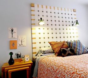 diy woven headboard from vertical blinds, bedroom ideas, home decor, repurposing upcycling, Love the new look