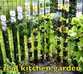 soda bottle tower for plants, gardening, repurposing upcycling