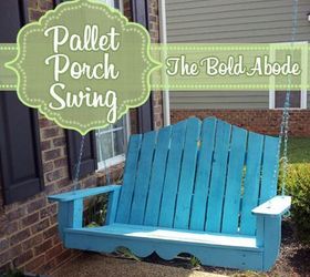 nantucket inspired porch swing made from reclaimed pallets, outdoor living, pallet, porches, Pallet Porch Swing created from an ordinary swing plan with just a few customizations