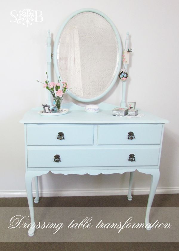 transforming an old dressing table for the new princess room, painted furniture, A fresh pop of colour in an all white room