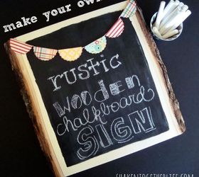 rustic wooden chalk board sign, chalkboard paint, crafts, Easy tutorial for a rustic wooden chalk board sign