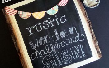 rustic wooden chalk board sign