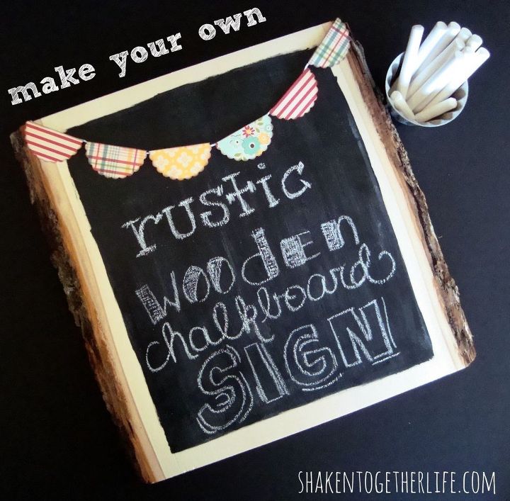 rustic wooden chalk board sign, chalkboard paint, crafts, Easy tutorial for a rustic wooden chalk board sign