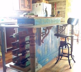 dated cabinet restyled into a lovely french country inspired island, diy, kitchen design, kitchen island, repurposing upcycling, My up cycled cabinet is now this lovely island