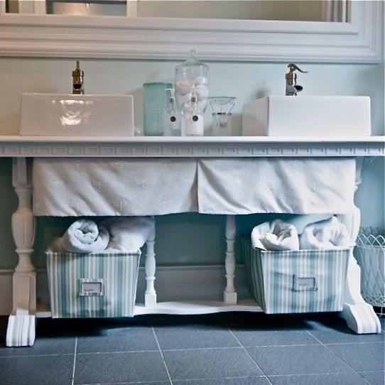 master bedroom in icy blue, bedroom ideas, home decor, repurposed antique table for a vanity