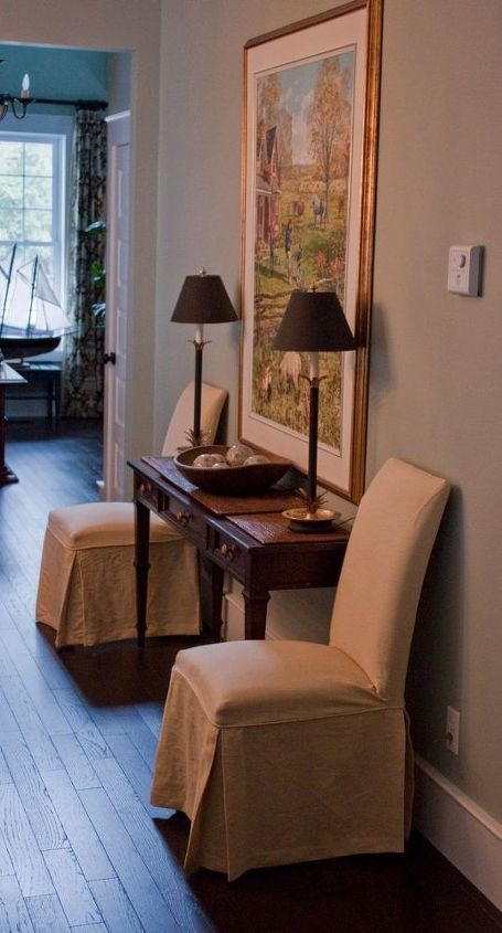 Slipcovers Dress Up Your Mess A Truly Ugly Table And Chairs Gets