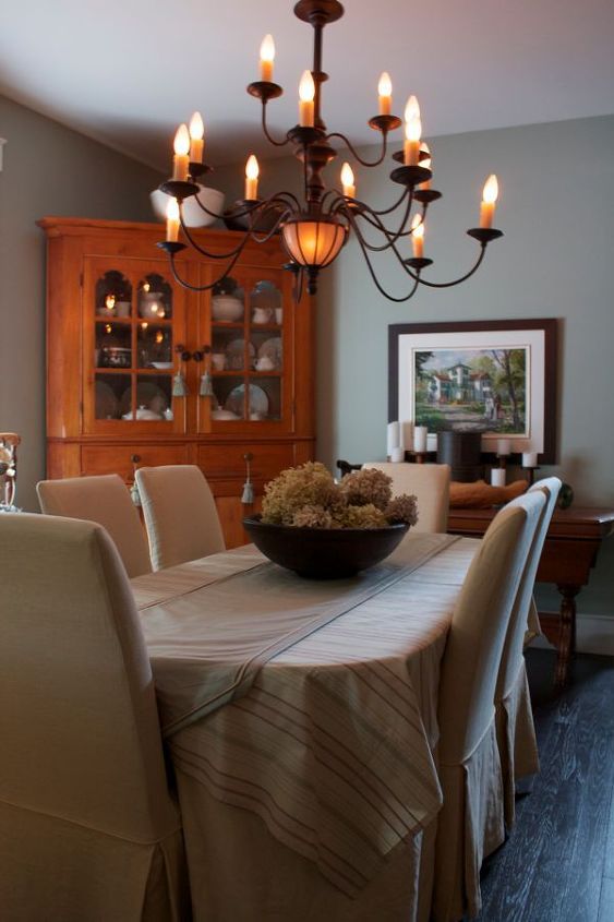 Slipcovers Dress Up Your Mess A Truly Ugly Table And Chairs Gets