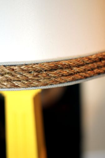 diy nautical rope lamp shade, crafts, lighting