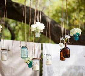 15 mason jar wedding ideas, crafts, mason jars, outdoor living, repurposing upcycling