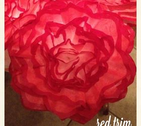 coffee filter flowers, crafts, Red Trim Originally made for a Zombie Themed Wedding They will adorn the guest tables
