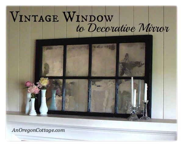 turn an old window into a mirror, home decor, repurposing upcycling, I love the way the mirrored surface catches the light in our living room