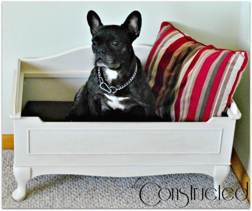 diy dog bed, painted furniture, repurposing upcycling