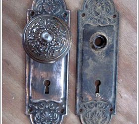 vintage doorknob repurposed as a purse hook, painted furniture, repurposing upcycling