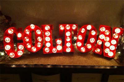 make your own marquee sign, crafts, Final Result