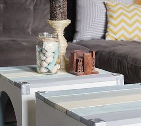 beach inspired pallet coffee table, diy, painted furniture, pallet, repurposing upcycling