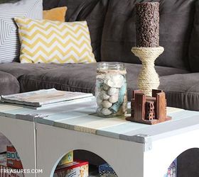 beach inspired pallet coffee table, diy, painted furniture, pallet, repurposing upcycling