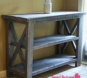 make a custom console table, diy, painted furniture, rustic furniture, woodworking projects