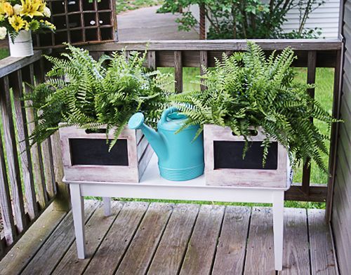 diy wood chalkboard crates, chalkboard paint, crafts, gardening, outdoor living, painting, repurposing upcycling