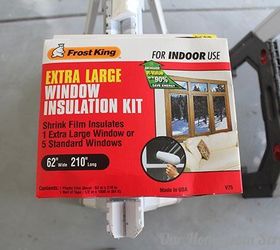 how to bug proof garage windows, garages, window treatments, windows, We used some double sided carpet tape and a window insulation kit to cover the window opening The carpet tape was attached to the wooden strips
