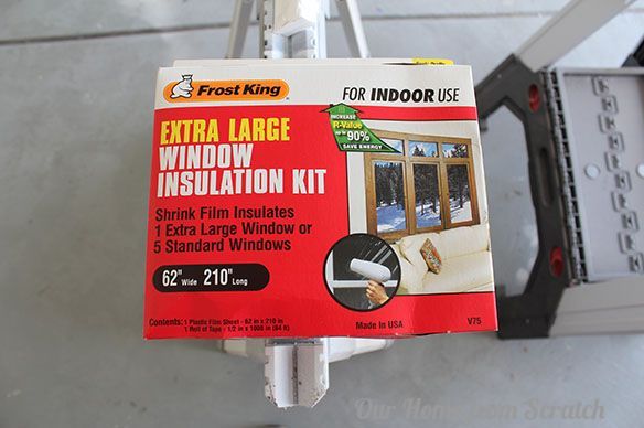 how to bug proof garage windows, garages, window treatments, windows, We used some double sided carpet tape and a window insulation kit to cover the window opening The carpet tape was attached to the wooden strips