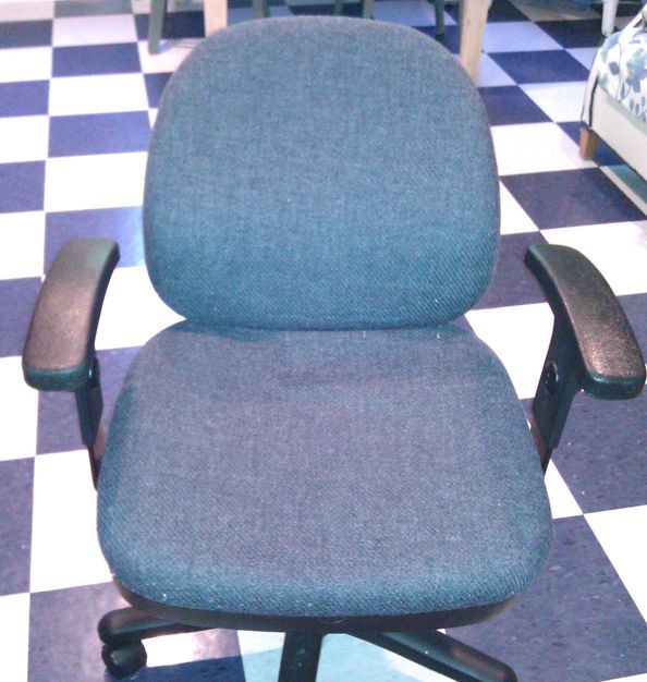 you can recover an old office chair, painted furniture, Does your chair look like this