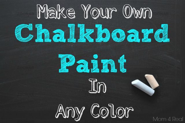 make your own chalkboard paint in any color, chalkboard paint, crafts, painting, Make your own Chalkboard Paint In Any Color