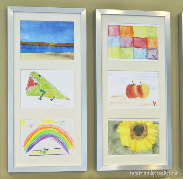 displaying kids art on the wall hot tip, bedroom ideas, crafts, home decor