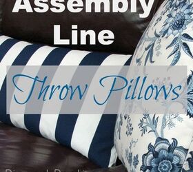 assembly line throw pillows, crafts, home decor