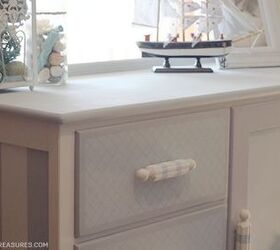 dresser makeover with a hidden chalkboard, chalkboard paint, painted furniture