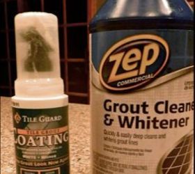 cleaning bathroom tile grout, cleaning tips, home maintenance repairs, tiling, You can get these products at Home Depot or Amazon