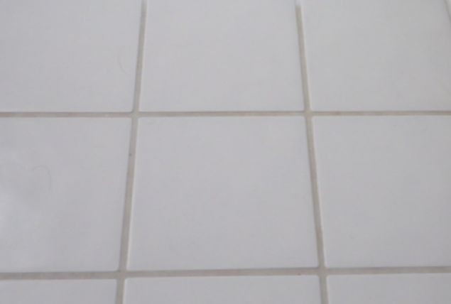 cleaning bathroom tile grout, cleaning tips, home maintenance repairs, tiling, The grout is supposed to be white but over time it has gotten pretty gray