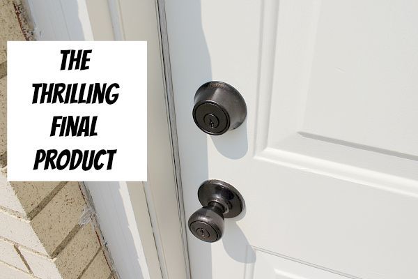 an amazingly easy way to refinish door hardware, doors