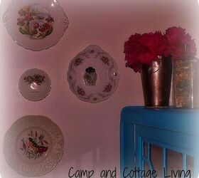 plates as wall decor, home decor, The space between my china cabinet and the window needed a little something