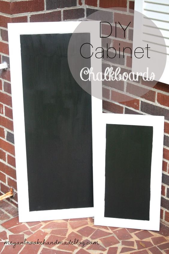transform cabinet doors into chalkboards, chalkboard paint, crafts, repurposing upcycling