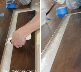 laminate floor installation, diy, flooring, how to, living room ideas, For any areas that tend to get wet Exterior doors kitchens we glued the seams together By doing this we re preventing any potential moisture from getting beneath the floor