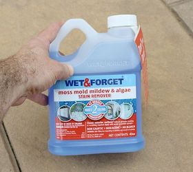 stone patio care 3 tips to keep your outdoor oasis clean all summer, home maintenance repairs, how to, patio, Mix 1 part Wet Forget with 5 parts water Add this to a garden sprayer and mist your stones polymeric sand