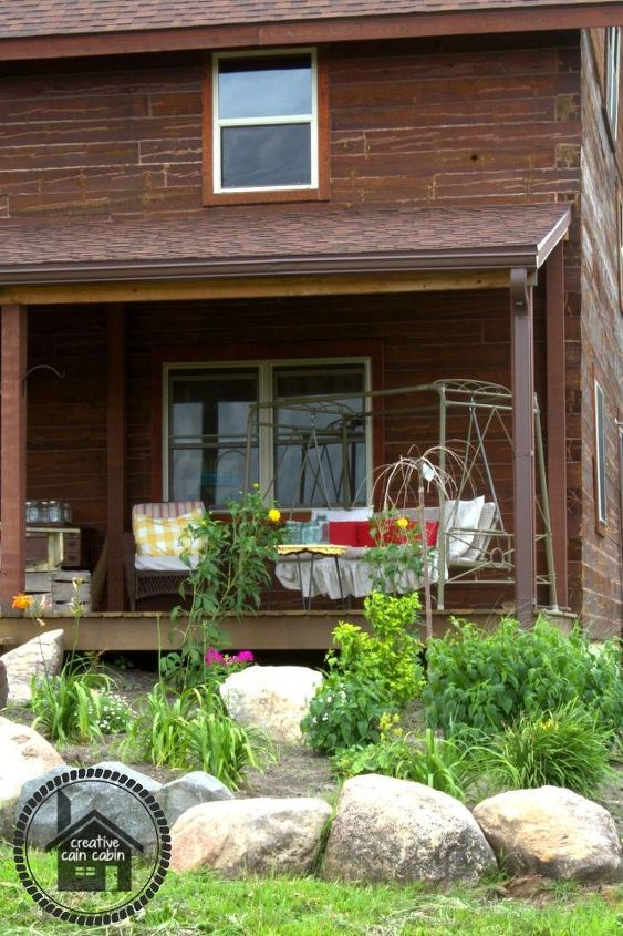 landscaping the cabin, gardening, landscape
