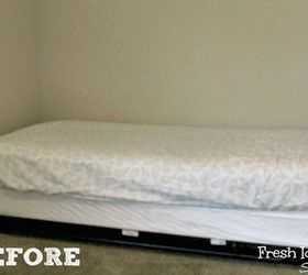make your own diy headboard on the cheap, bedroom ideas, crafts, Here s the generic not so inviting look we started with