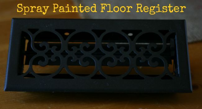 easy spray paint redos for your home, painting, Spray painted floor register from blah to bam