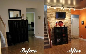 DIY Stone Accent Wall