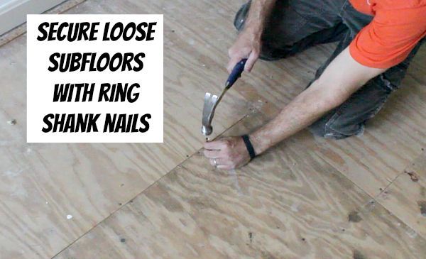 how to remove old stinky carpet a complete step by step guide, diy, flooring, how to, Secure loose subfloor panels
