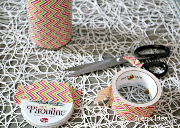 fun 5 minute project a cute easy diy storagesolutions, cleaning tips, crafts, repurposing upcycling, storage ideas, Cover the lid and continue to trim and trim so it comes on and off nice and easy