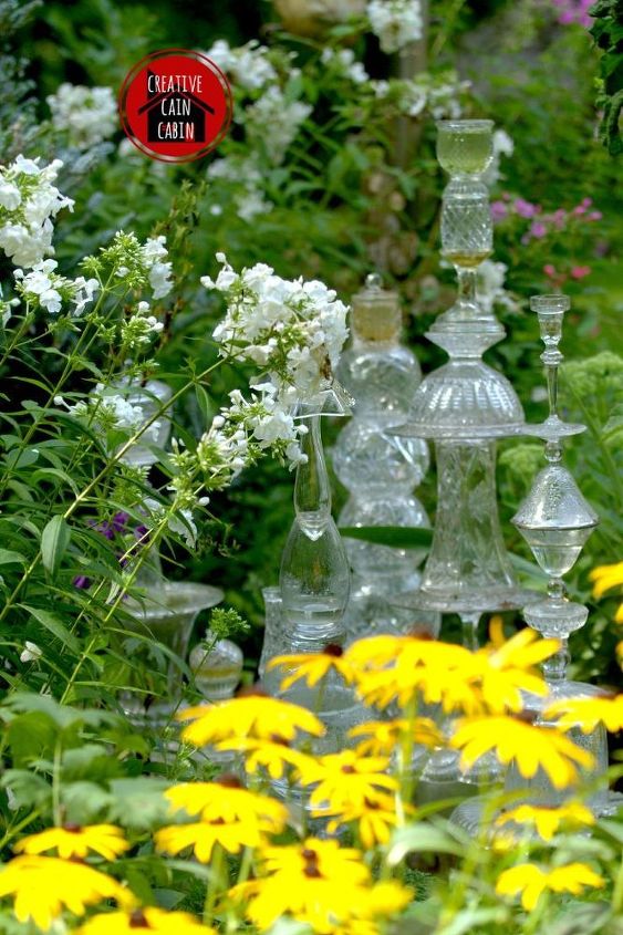 flower and sculpture garden part 2, flowers, gardening, Clear Glass Tower