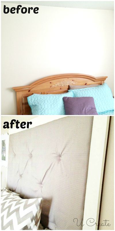 master bedroom makeover, bedroom ideas, home decor, My husband and I created our own tufted framed headboard